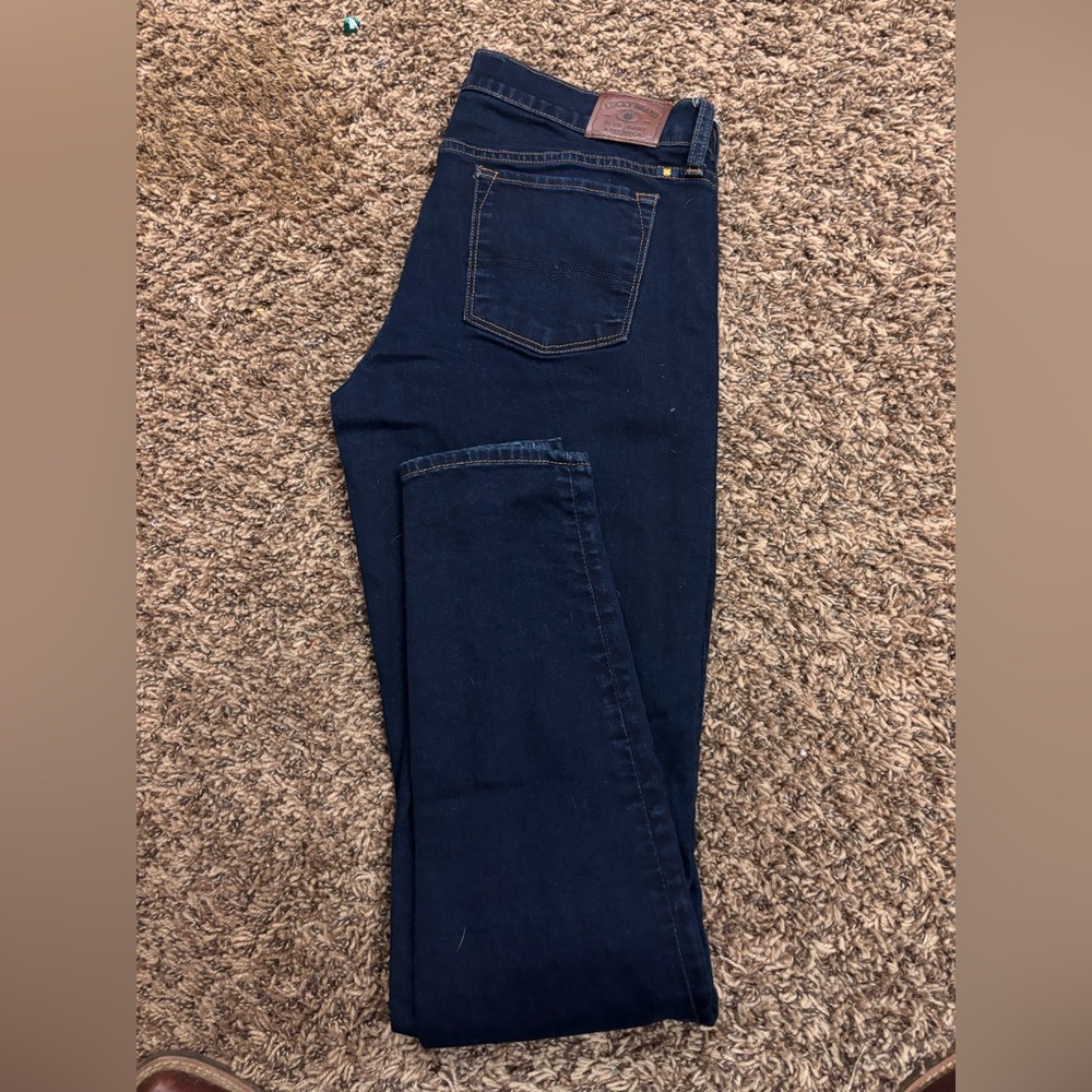 Lucky Brand Dark Blue Straight Leg Jeans